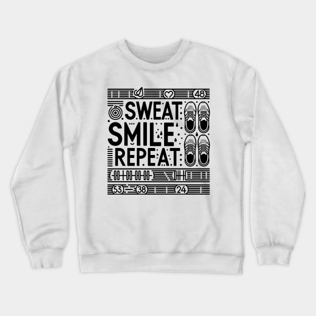 Sweat Smile Repeat Crewneck Sweatshirt by Francois Ringuette